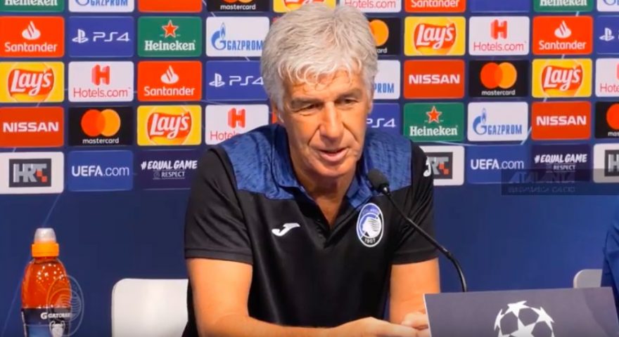 Gasperini in conferenza stampa pre atalanta-olympiacos di europa league